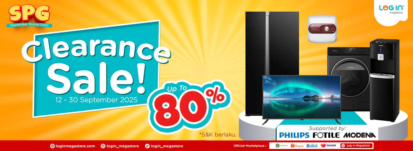 Banner Clearance Sale Sept 25 - Login Megastore